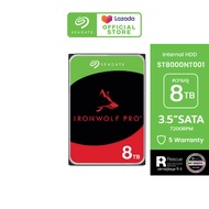 SEAGATE IRONWOLF PRO NAS HDD ST8000NT001 / 8TB / 3.5" / 7200RPM / C/256MB / SATA 6GB/s (ฮาร์ดดิสก์)