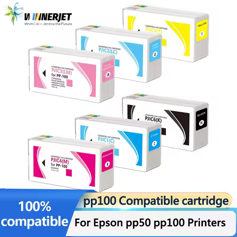 PP100 Compatible Ink Cartridge for Epson PP50 PP100 Printers with CD Dye Ink with One Time Use Chip