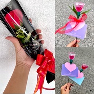 🇲🇾bunga minyak wangi bekas rose kaca/bunga sabun /Bunga hari ibu |  hari guru | mother's day｜ Teacher‘s day gift