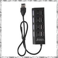 [I O J E] USB4 port 2 Splitter with switch HUB 4-hole  switch HUB USB2.0 hub Multifunction