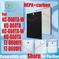 For sharp KC-D60TA-W、KC-D60TA、KC-G60TA-W、KC-G60TA、FZ-D60HFE、FZ-D60DFE Filter Air Purifier Accessorie