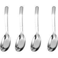 Asian Soup Spoons Chinese Soup Spoons Stainless Steel Spoons, Thick Heavy Stainless Steel Soup Spoon