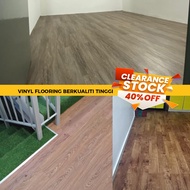 Clearance Stock Aqsa Vinyl Flooring | Tebal : 2.7mm - 3mm Compressed | Needs to Add On Glue