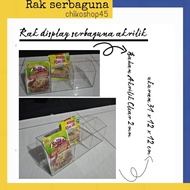 Multipurpose acrylic display 6-box spice rack/