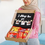 SNACK BOX Hampers Kado Wisuda Unik Foto Polaroid