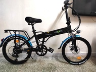 全新20吋黑色電動單車摺疊單車electric bike成人山地外賣單車街車new foldable bike  electric bicycle