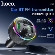 Hoco E82 bluetooth charger fast charging PD30W + QC3.0, supports FM listening, receiving calls, LED 