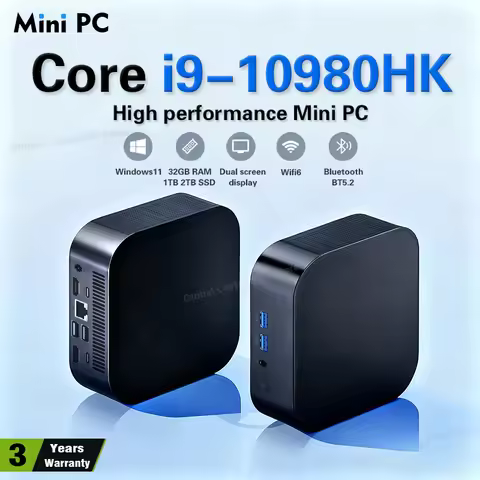 Windows 11 Pro Mini Pc Intel i9 10980HK i3 6100U Mini PC Computer 16GB 32GB RAM 1TB SSD Gaming PC Wi
