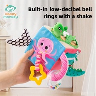 Baby Sensory Cube Toy, 6-in-1 Activity Cube with Rattle, Teether, Crinkle Paper for Infants, Early E