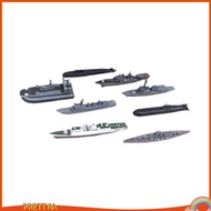 [PrettyiaSG] 8x 4D Ship Model Toy Guard Ship Model Handmade Arts and Crafts 4D Warship