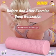 SUHU Pilates Foam Roller, Solid 30/45cm Yoga Foam Roller, Durable Portable Black EVA Foam Roller For