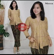 Setelan kebaya brukat/ Kebaya wisuda/ kebaya floy brukat rok plisket/ kebaya pesta/ baju kebaya