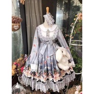 Lolita Skirt Normal Everyday Princess lolita Full Set One Set lolita Skirt Dress