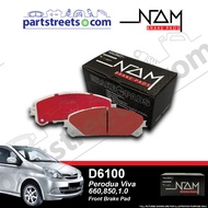 NAM  Front Brake Pad - Perodua Viva 660/850 1.0 - D6100 (1set)