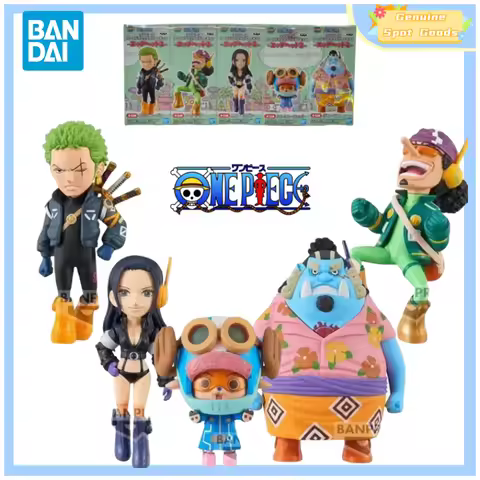Genuine Bandai ONE PIECE WCF Egghead Vol2 Chopper Robin Anime Action Figures Model Toys Collectible 