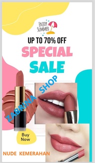 LIPSTIK MATTE REVLON /  MEYBELIN  warna NUDE KEMERAHAN    ( HARGA GROSIR TERMURAH DENGAN KUALITAS PI