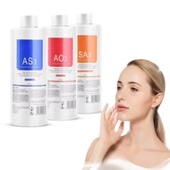 Aqua Peeling Solution AS1, SA2, and AO3 for Facial Cleansing, Top Salon Skin Scrub, Hydra Skin Scrub