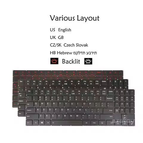Backlit Keyboard For Lenovo Legion Y520-15IKB Y720-15I Y530-15ICH Y540-15IRH Y540-17IRH Y545 Y545-PG