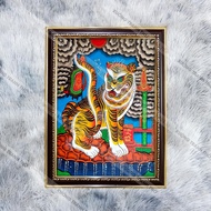 Royal Tiger God General wall painting 36x48cm, genuine composite frame, durable and beautiful glossy