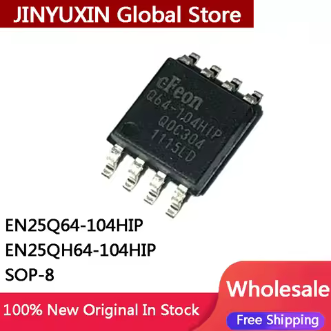 10Pcs New Original EN25Q64-104HIP EN25Q64 25Q64 EN25QH64-104HIP EN25QH64 25QH64 SOP-8 IC Chip In Sto