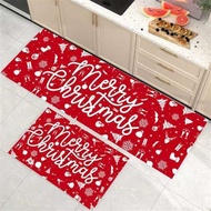 2PCS Christmas Carpet Set - 40x60cm & 40x120cm, PVC Floor Mat