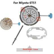 800bph 19.8mm 21 Jewels Automatic Mechanical Watch Movement For Miyota 6T51