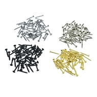 KAISH 50pcs Guitar Humbucker Pickup Ring Mounting Screws Pickup Frame Surround Screws for Les Paul S