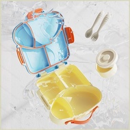 HK1 Sauce Box Compartments Bento Box Children's Cartoon Lunch Box Can Into Microwave with ForkSpoon 