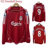 06-07-08 Liverpool Retro Home Football Jersey | Long-Sleeve | GERRARD & TORRES | Custom Vintage T-Sh