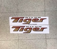 BP.สติ๊กเกอร์ TIGER D4D แดง ติดข้างท้ายกระบะ Toyota Hilux Tiger D4D ปี2002 ราคาต่อคู่