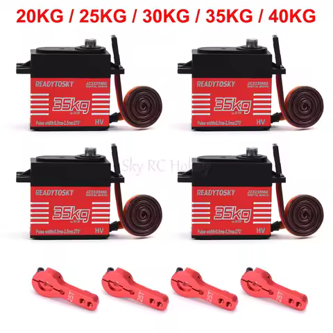 Waterproof 20KG 25KG 30kg 35kg 40KG 60KG Servos 180 270 360 Degree Large Torque Digital Servo Metal 