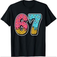 67 Ice Cream Drip Meme Funny Six Seven Gen Alpha Slang T-Shirt