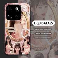 Tempered Glass case For XiaoMi 11 12 Lite 5G 14 cases Handphone Pattern IVE Jang Won Young Casing hp