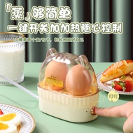 Wangqiong1Household มินิเครื่องต้มไข่มัลติฟังก์ชั่นเครื่องนึ่งไข่หอพักน้ำพุร้อนเครื่องต้มไข่อาหารเช้า
