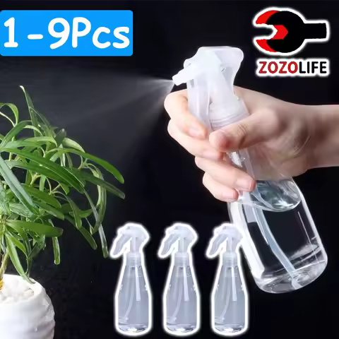 1-9Pcs 200ml Refillable Hand Trigger Spray Bottle Plastic Cleaning Trigger Spray Bottle Perfume Atom