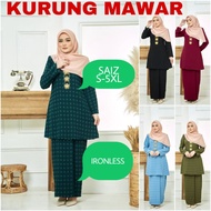 LTC♥️KURUNG RIAU MAWAR-IRONLESS-BAJU PLUS SIZE(S-5XL)