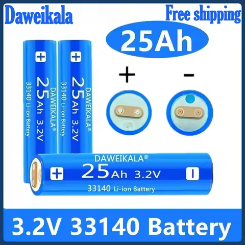 33140 3 2V 25Ah Lifepo4 Battery Pack for Electric Scooter RV 12V 24V 36V 48V Power