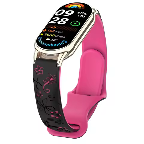 Engraved Band Strap For Mi Band 8 Xiaomi Silicone Strap for Xiaomi Band 8 Original Strap for Mi Band