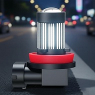 2 Pcs H11 H8 H9 H7 White/Yellow LED Fog Lamp for Scooter Motorbike 2Pcs Lampu LED Kabus H11 H8 H9 H7