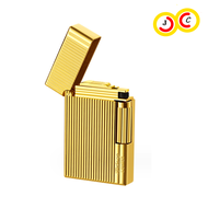 Premium Metal Body Dupont Gas Lighter Refillable Lighter Gold Colour Cheap Pemetik Api Murah Badan B