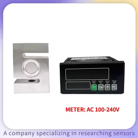 High Quality S-Type Load Cell +Weighing Sensor Indicator, 10KG- 1000KG 2T 1KN Force Transducer Weigh