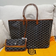 全新Goyard Saint Louis PM托特包 棕色