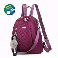 Bossbag - COD - TAS WANITA KECE - TAS RANSEL WANITA TERBARU 2020 - FREE GANTUNGAN - TAS BAHU WANITA 