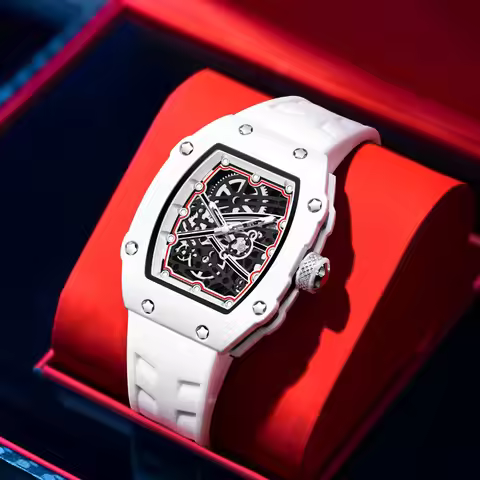 New Ultra Slim Stylish and Unique Men's Quartz Watches Branded Timepieces Barrel Shaped Quartz Watch