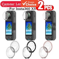 PC Lens Protector for Insta360 X5 X4 X3 Anti-Scratch Camera Accessory 2-Pack