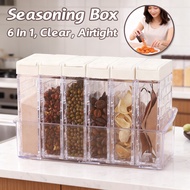 Spice Seasoning Storage Jar Bottle Spice Set Set Jar Seasoning Spice In Spice Box (6 In 1)