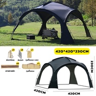 🔥เต็นท์ เต็นท์โดม เต้นท์สนาม พับเก็บได้ อัต กลางแจ้งป่า ป้องกันฝน ผ้าเคลือบสีเงินฟอร์ด Madfox Super