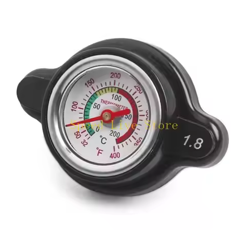 547C Motorcycles Car Thermost Radiator Cap Cover Water Temperature Gauge 1.8 Bar 25.6Psi