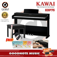 เปียโนไฟฟ้า Kawai KDP-75 แถมฟรี Adapter, เก้าอี้,ตารางโน๊ต,คู่มือ,music book 1 เล่ม พร้อมประกันศูนย์3ปี