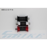 Aceoffix Titanium Axis Bicycle Bottom Brackets bb 119mm For Brompton Pike 3 Sixty Camp 412 Folding Bike BSA English